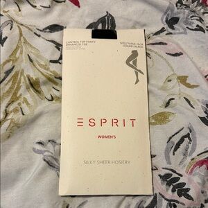 Esprit Women's Silky Sheer Hosiery in Black